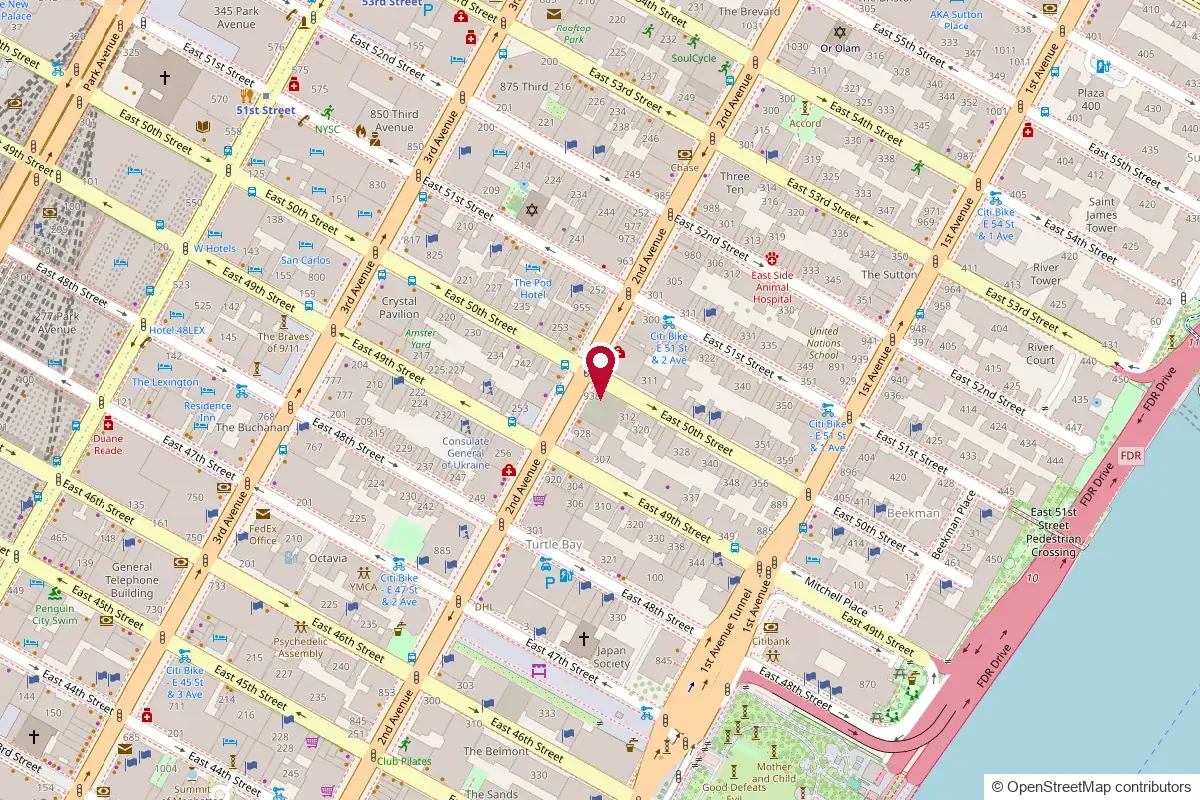 LAL Dental is on East 50th Street between Second and Third Avenue in Turtle Bay, Midtown East Manhattan